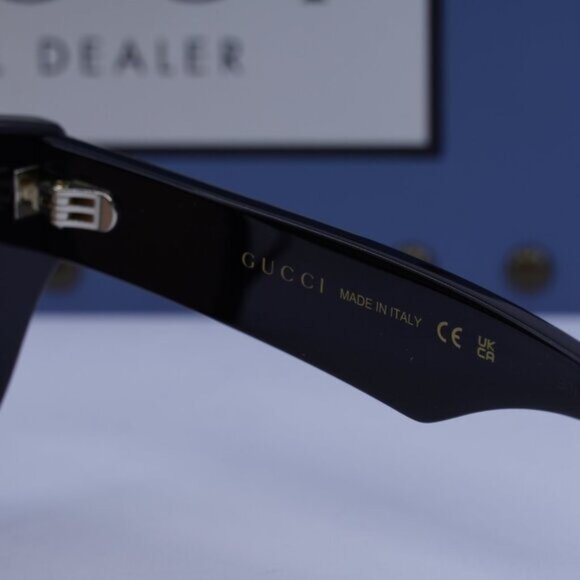 Gucci GG0957S 003 Cat Eye Sunglasses - Black\\Brown